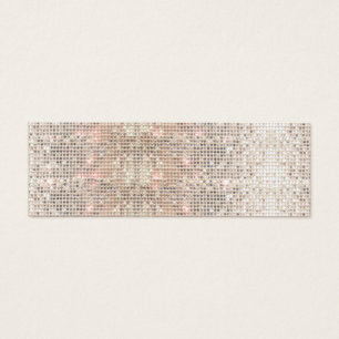 Cute Faux Silver Sequins Pink Insert