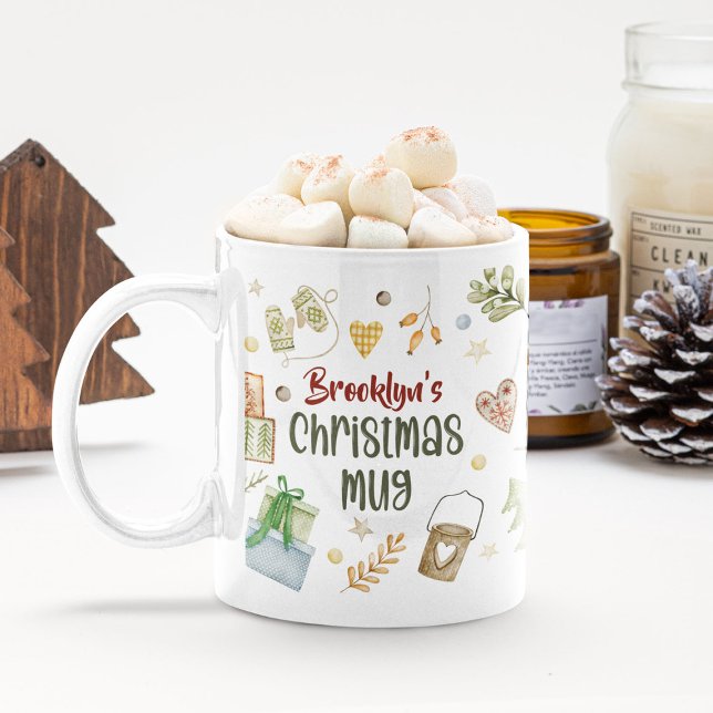 Cute 'favorite things' Personalized Christmas Coffee Mug (Creator Uploaded)