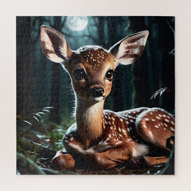 Cute fawn deer jigsaw puzzle (Vertical)