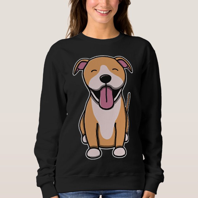 Cute Fawn Pitbull Sweatshirt (Front)