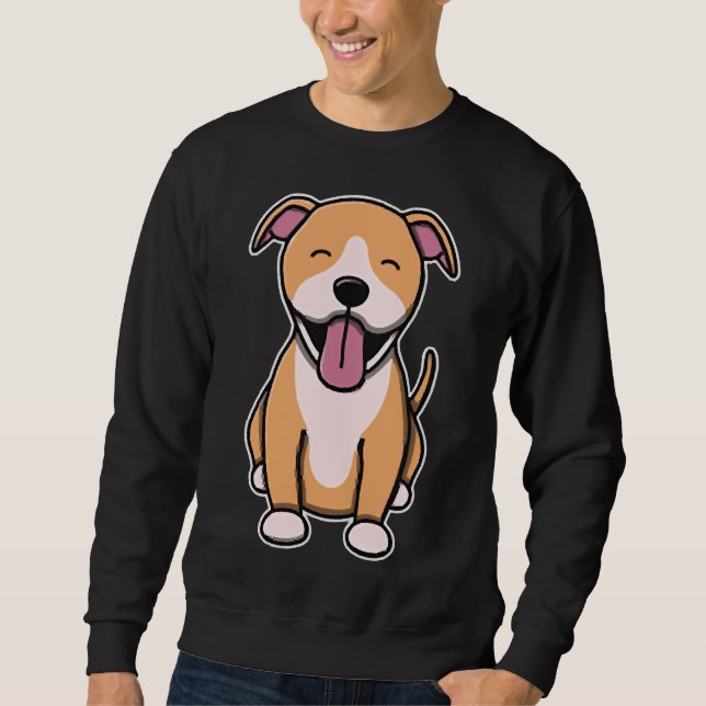 Cute Fawn Pitbull Sweatshirt (Front)