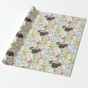Cute fawn pugs adorable dog wrapping paper