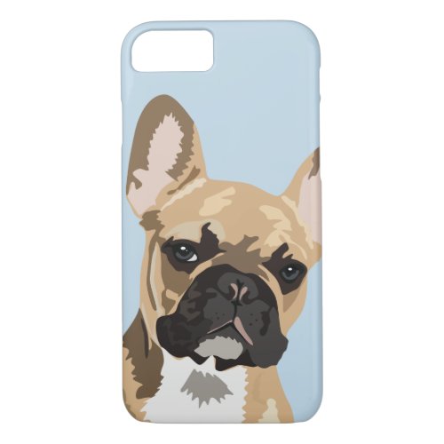 Cute Fawn Red French Bulldog iPhone 87 Case