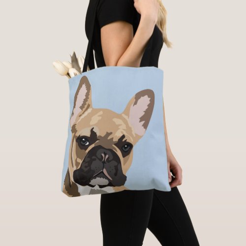 Cute Fawn Red French Bulldog  Frenchie Tote Bag