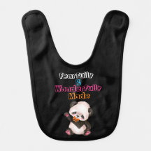 Cute Fearfully And Wonderfully Made  Baby Bib