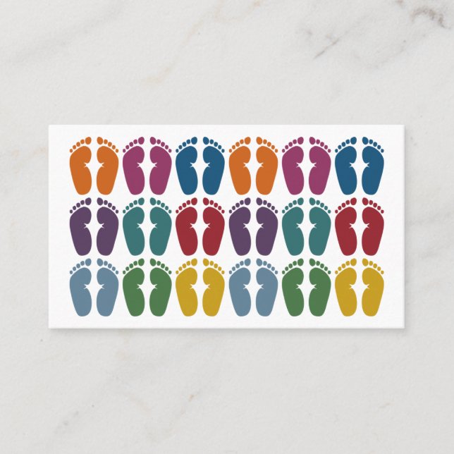 Cute Feet Podiatrist Business Cards (Front)