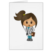 Cute Female Doctor Card (Front)