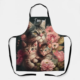 Cute Feminine Cat Lover's Apron for Mother's Day