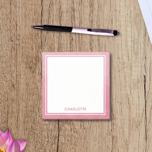 Cute Feminine Modern Watercolor Wash Blush Pink Post-it Notes