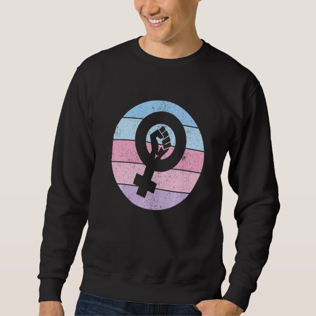 Cute Feminist Symbol Female Equality Empowerment F Sweatshirt (Front)