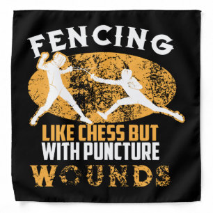 Cute Fencing Like Chess But With Puncture Wounds Bandana