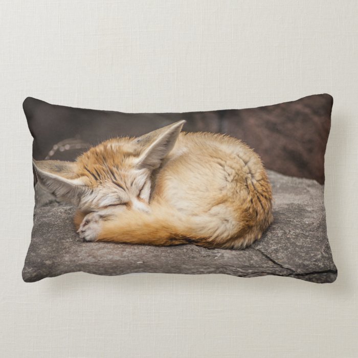 Cute Fennec Fox Throw Pillows