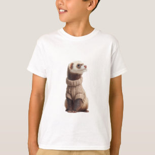 Cute Ferret Cozy Sweater Kids