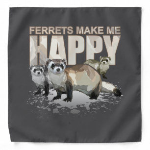 Cute Ferret Lover Quote Pet Animal Fun Bandana