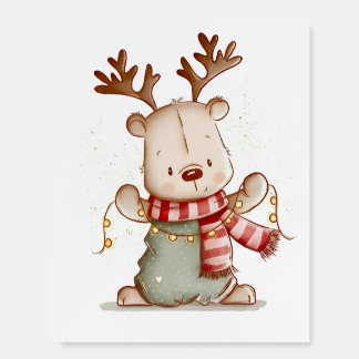 Cute Festive Holiday Folding Fan Foam Board