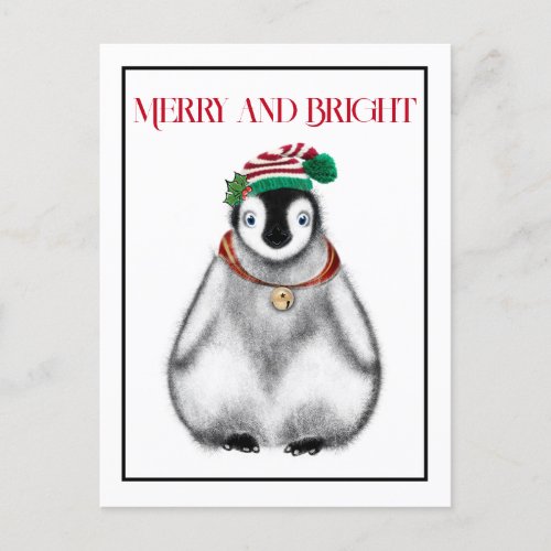 Cute festive holiday Penguin 