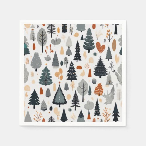 Cute Festive Merry Christmas Holiday Party  Napkins