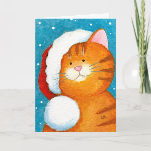 From Or To The Tabby Cat Personalised Christmas Card