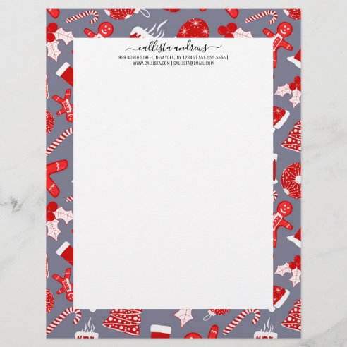 Christmas Letterhead | Zazzle