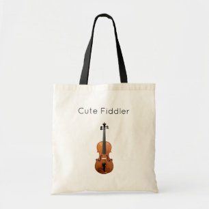 Cute Fiddler Violin Music Tote Bag