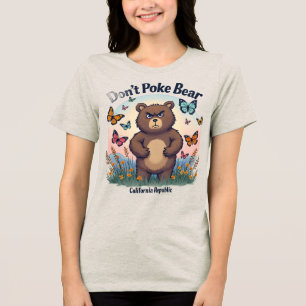Cute & Fierce Bear Graphic T-Shirt – California  Tri-Blend Shirt