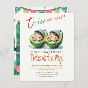 Cute Fiesta Avocado TWIN BOYS Baby Shower BUDGET