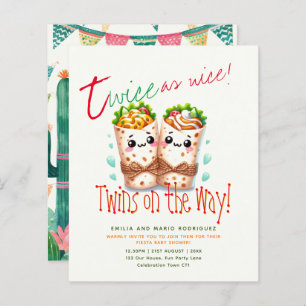 Cute Fiesta Burrito TWINS Baby Shower BEST BUDGET 