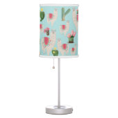 Cute Fiesta Llama & Cactus Pattern  Table Lamp (Right)