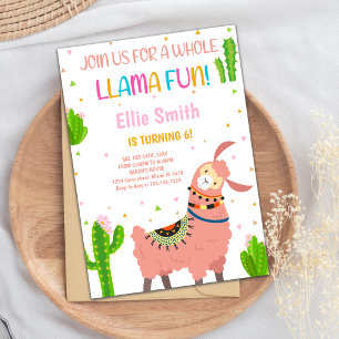 Cute Fiesta Party Card for Girls or Toddlers