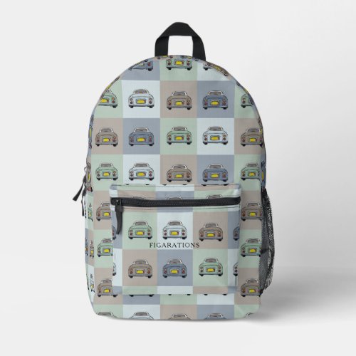 Cute Figaro Car Pattern Figarations Backpack