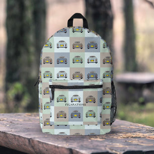 Cute Figaro Car Pattern Figarations Backpack
