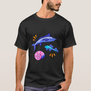Cute Fighting Fish Stickers Holographic Stickers C T-Shirt