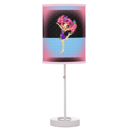 Cute Figure Skater Iceskating girl personalized Table Lamp
