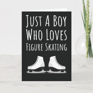 Cute Figure Skating Cards For Baby Boys Kids