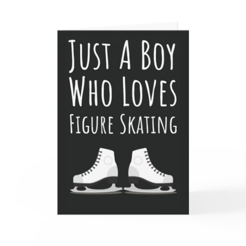 Cute Figure Skating Cards For Baby Boys Kids