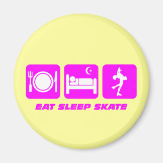 Cute figure skating magnet