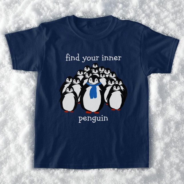Cute Find Your Inner Penguin T-Shirt (🐧Penguin Love 🐧)
