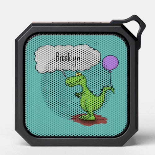 Cute fire breathing green funny dragon cartoon bluetooth speaker