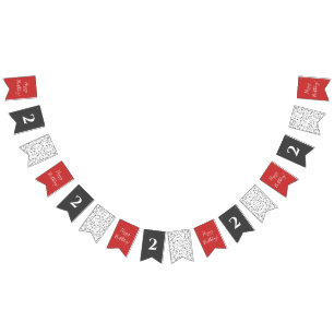 Cute Fire Fighter Dalmatian Kids Birthday Bunting Flags