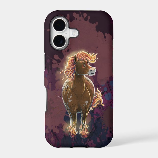 Cute Fire Horse Case-Mate iPhone Case (Back)