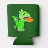 Cute Fire-Spitting Cartoon Baby Dragon Can Cooler (Back)