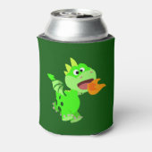 Cute Fire-Spitting Cartoon Baby Dragon Can Cooler (Can Back)