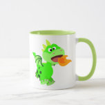 Cute Fire-Spitting Cartoon Baby Dragon Mug