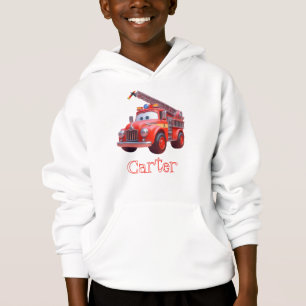 Cute fire truck hoodie