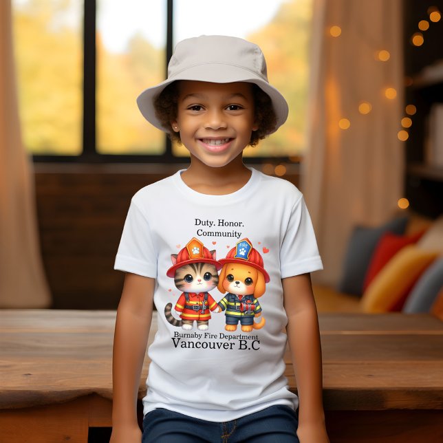 Cute firefighter animals dressed for heroic duties T-Shirt (Creator Uploaded)