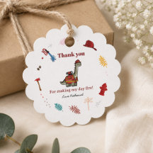 Cute Firefighter Dinosaur roar and rescue Birthday