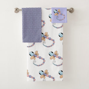 Cute Firefly Bath Towel Set