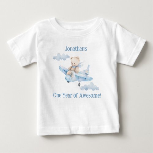 Cute First Birthday Teddy Bear T_Shirt