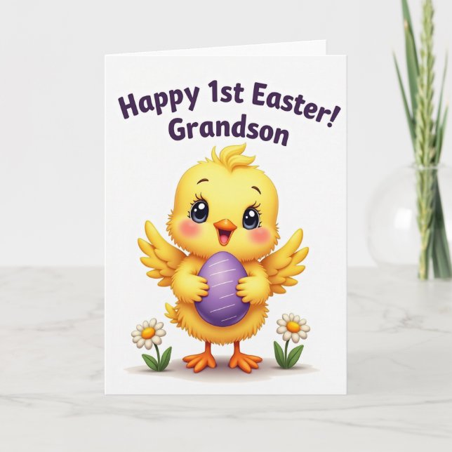 Cute First Celebration Card (Front)