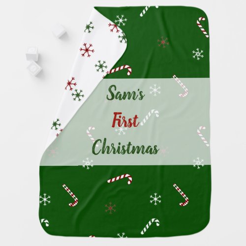 Cute First Christmas Baby Blanket